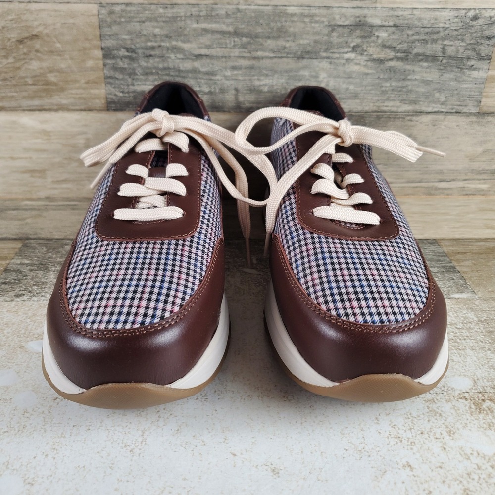 Rockport Works Pulse Tech Womens Shoes Sz 9.5 M Brown Leather Comp Toe Lace Up View 2
